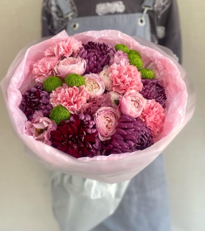 Букет с бигуди и делигрин