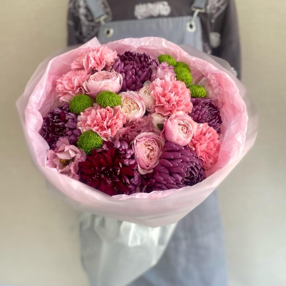 Букет с бигуди и делигрин