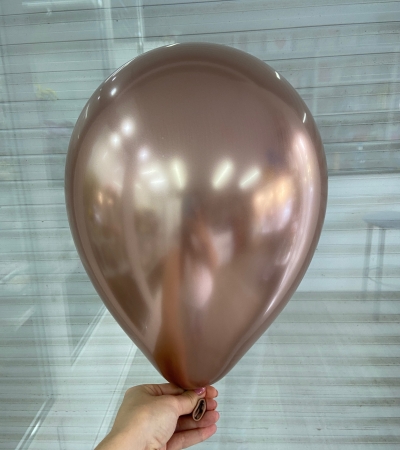 Шар Хром "Розовое золото" (30 см)