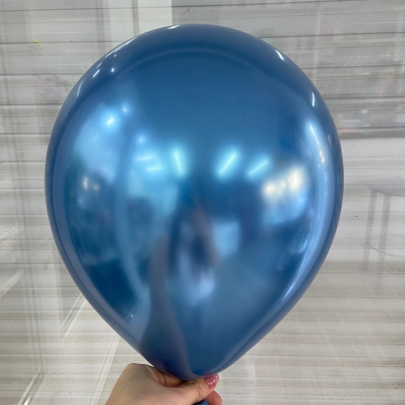 Шар Хром "Синий" (30 см)